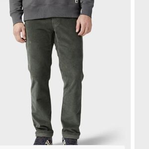 Men's stio Green Corduroy Pants 30r